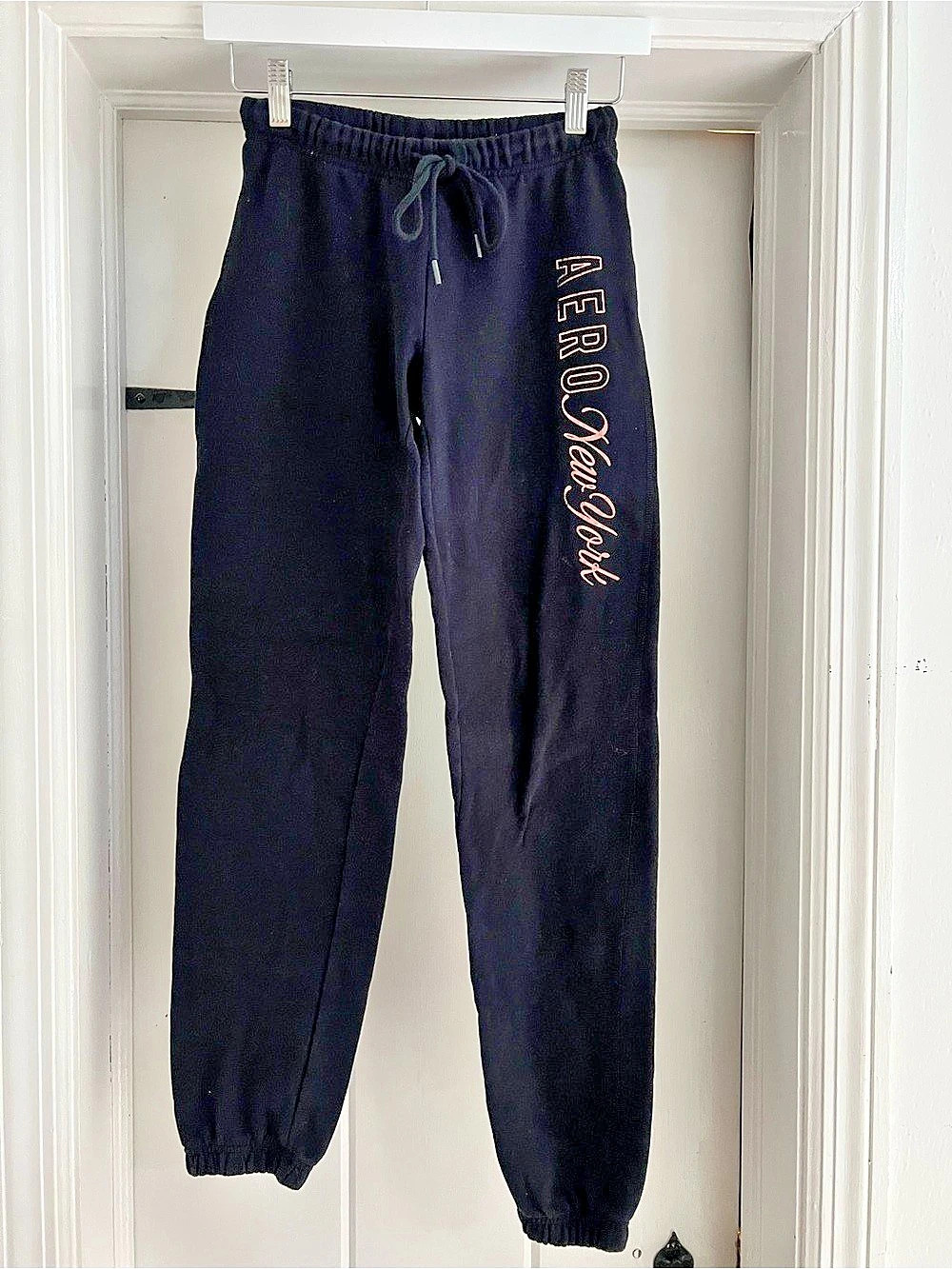 Aeropostale Aero New York Cinched Sweatpants Black XS
